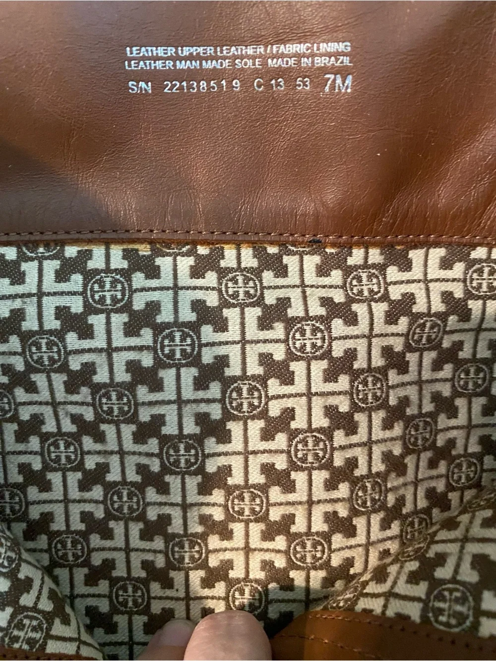 Tory Burch Chestnut Brown Leather Mid-Calf Riding Boots